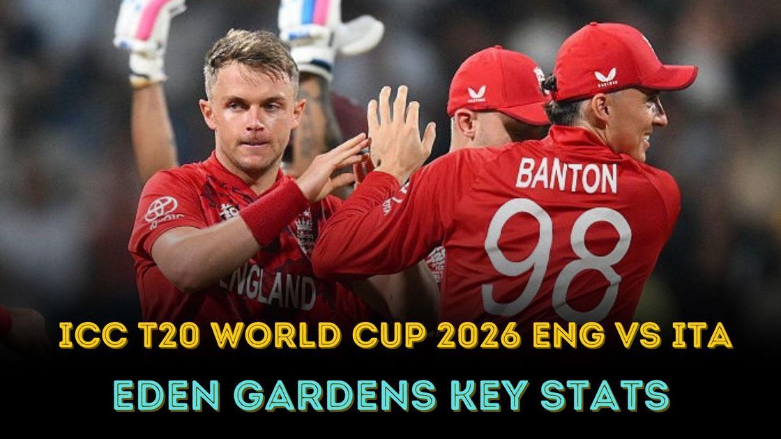 T20 World Cup 2026: England vs Italy pitch report and Eden Gardens stats