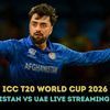 ICC T20 World Cup 2026: AFG vs UAE live streaming