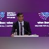 Rishi Sunak, India AI Summit Former British PM Rishi Sunak speaking at the India AI Impact Summit in New Delhi on Thursday, February 19, 2026