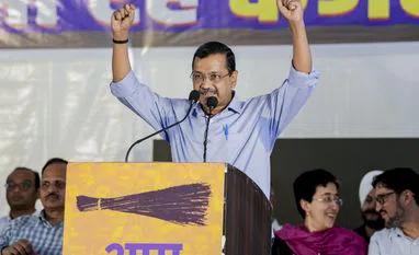 New Delhi: AAP national convener Arvind Kejriwal addresses the gathering during a rally, at Jantar Mantar, in New Delhi, Mar. 1, 2026. (PTI Photo/Atul Yadav) New Delhi: AAP national convener Arvind Kejriwal addresses the gathering during a rally, at Jantar Mantar, in New Delhi, Mar. 1, 2026. (PTI Photo/Atul Yadav)