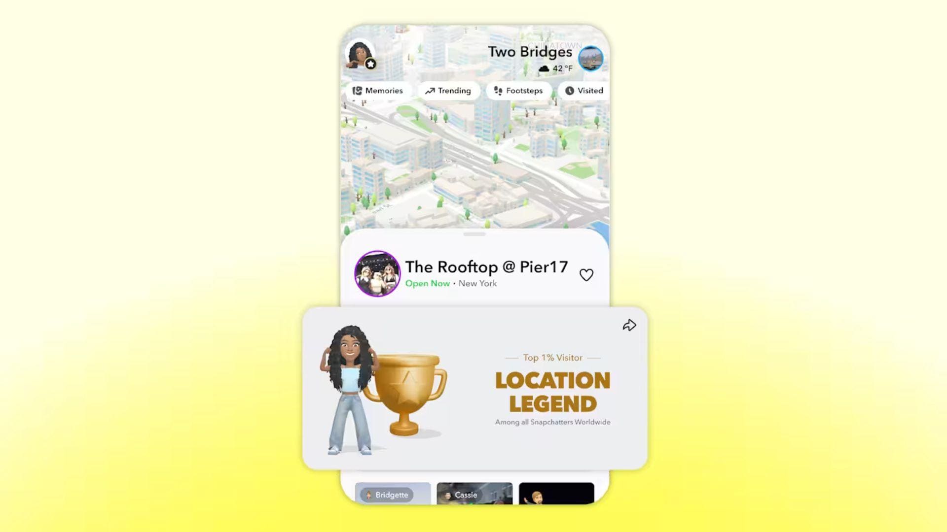 Snapchat adds Place Loyalty on Snap Map to track visits and rank users