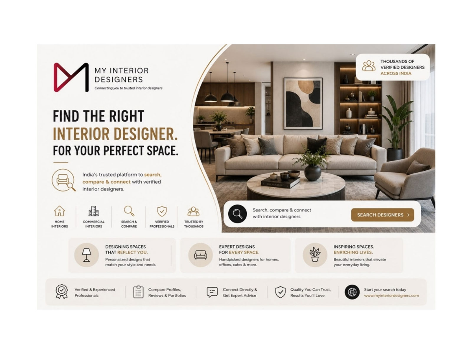 Interior Designers Elevates Hyderabad's Interior Search Experience