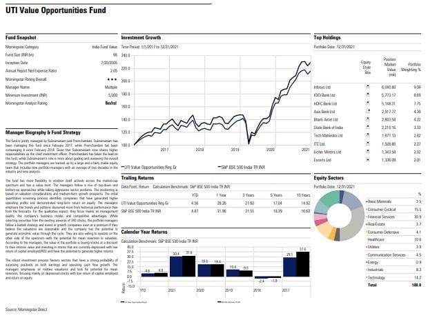 Fund pick: UTI Value Opportunities Fund