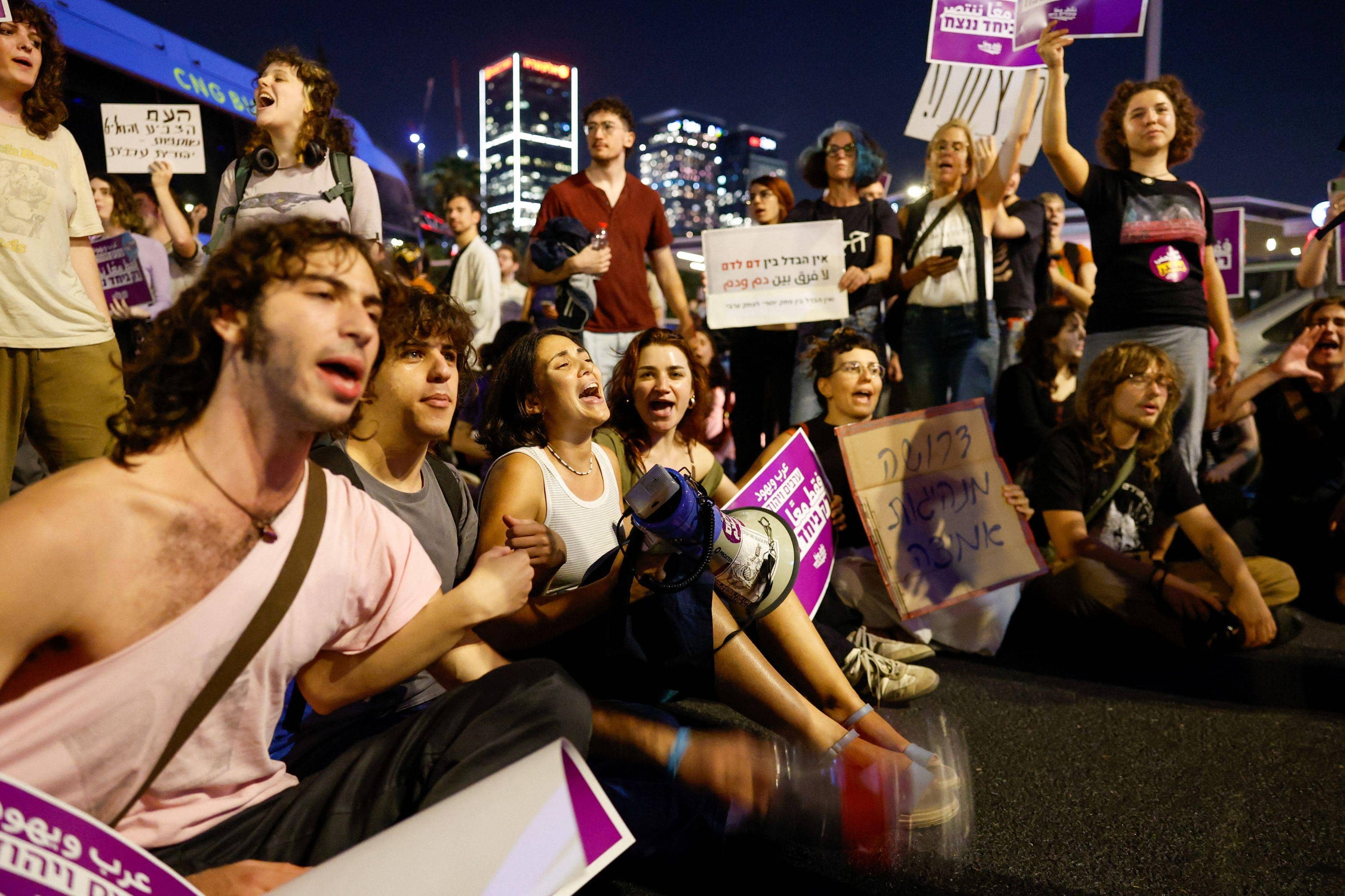Israel election: People protest across cities calling for Jewish-Arab govt