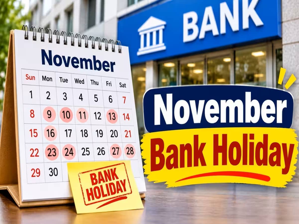 Bank holidays in November 2026: Check state-wise list of closures in India