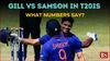 Sanju Samson vs Shubman Gill in T20Is
