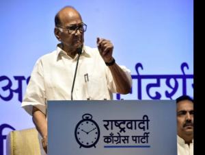 NCP Chief Sharad Pawar in Mumbai