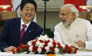 Japan's Rs 83,000 crore 'Make in India' fund to push investments Japan's Prime Minister Shinzo Abe (L) and his Indian counterpart Narendra Modi shares a moment during a signing of agreement at Hyderabad House in New Delhi