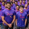 Zepto founders with the riders (Left to right- Kaivalya Vohra, Aadit Palicha)