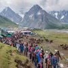 Pilgrims during the Amarnath Yatra