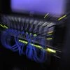 Servers, internet, cables, data storage