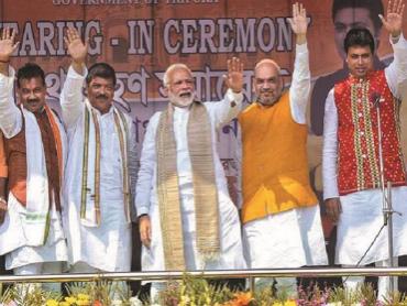 Narendra Modi, biplab deb, amit shah, tripura