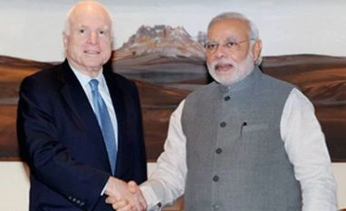 Modi pushes for improving US ties during meeting with John McCain