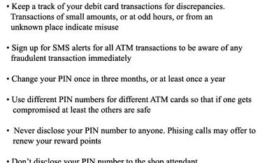 Debit card scare: Why you need to change the ATM PIN immediately Precautionary measures for ATM