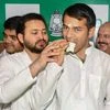 RJD leaders Tejashwi Yadav and Tej Partap Yadav