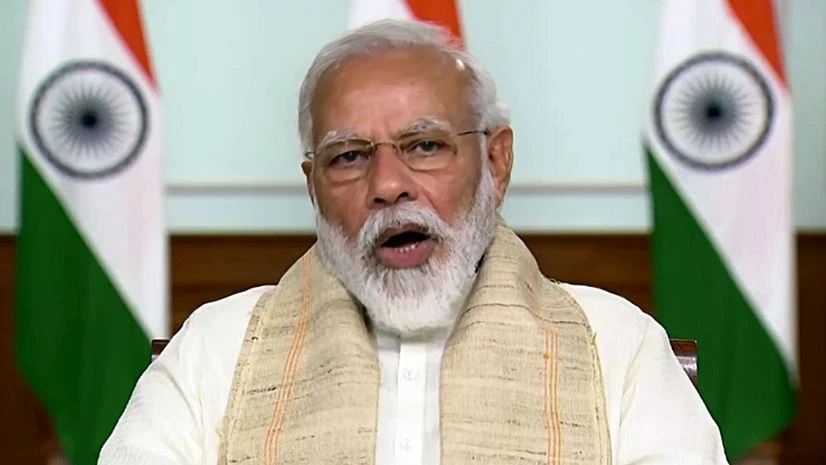 Narendra Modi Prime Minister Narendra Modi speaks on India-China face-off during the interaction with Chief Ministers of States and Union Territories via video conferencing, in New Delhi. Photo: ANI