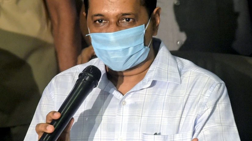 Arvind Kejriwal Delhi Chief Minister Arvind Kejriwal addresses during his visit to Rajiv Gandhi Super Speciality Hospital, in order to review Covid-19 preparedness, in New Delhi.