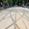 A view of a deserted road during the complete lockdown in the state to curb the spread of Coronavirus, in Kolkata on Saturday.
