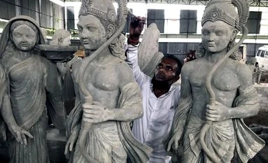 Ayodhya houses painted yellow for Ram temple 'bhumi pujan' event Ram Temple, Ayodhya