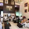 President of Lok Janshakti Party Chirag Paswan with other party members attending the meet to discuss the Bihar election, in Patna.