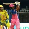 Sanju Samson of Rajasthan Royals hit the ball during match 4 of season 13 of the IPL 2020 at the Sharjah Cricket Stadium, in Sharjah.