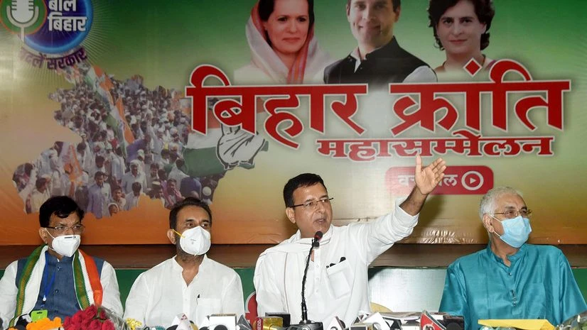 Randeep Singh Surjewala, Shaktisinh Gohil AICC General Secretary Randeep Singh Surjewala with Party's Bihar in-charge Shakti Singh Gohil.