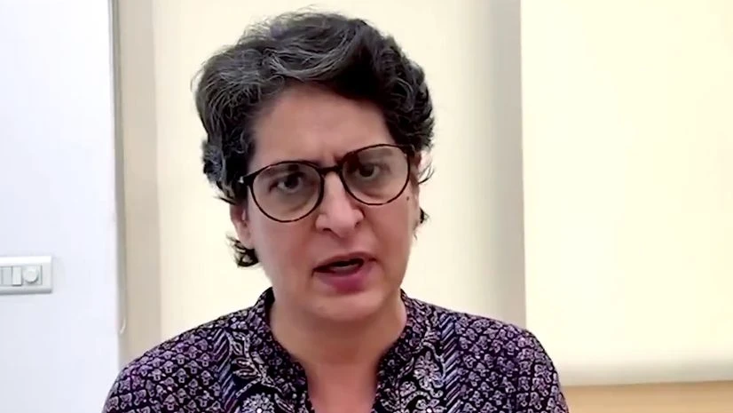 Priyanka Gandhi Vadra AICC General Secretary Priyanka Gandhi Vadra speaks on the death of Hathras gang rape victim via video link, in New Delhi.