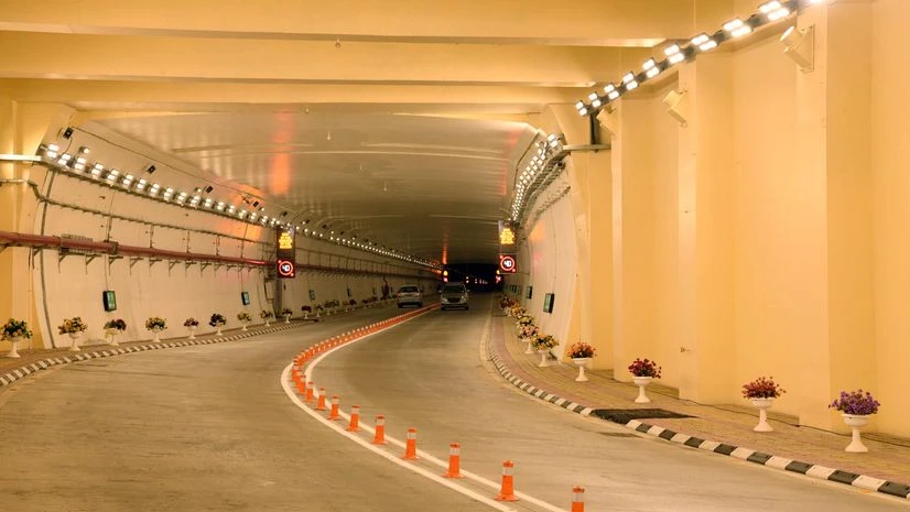 Atal Tunnel A general view of Atal Tunnel at Manali Leh Highway on Friday, A 9.2 Kms long strategic important tunnel which will be inaugurated by Prime Minister Narendra Modi on 3rd Oc