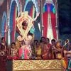 Artists perform Ramlila during the Navaratri festival, in Ayodhya on Tuesday.