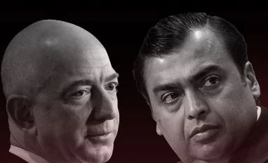 Amazon, Reliance, Mukesh Ambani, Jeff Bezos Jeff Bezos and Mukesh Ambani