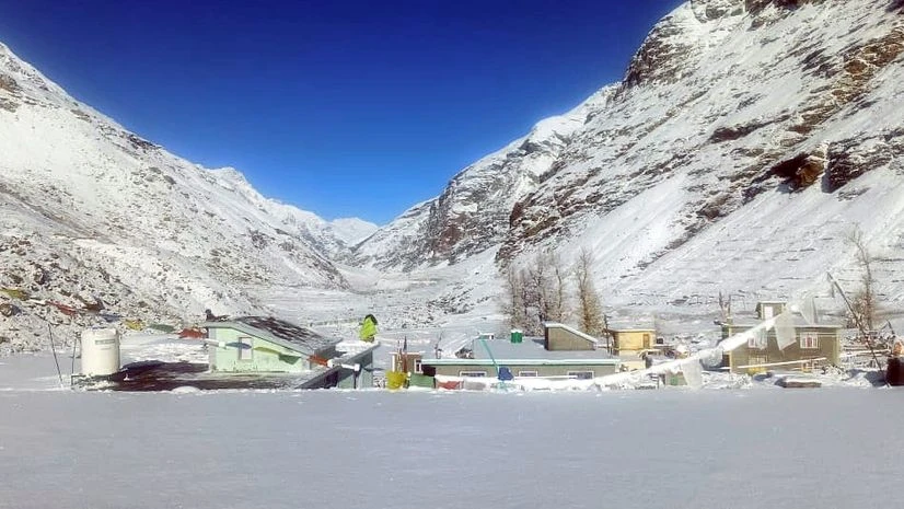 Snowfall, Spiti A scenic view after Lahaul Spiti areas witness fresh snowfall, in Lahaul on Tuesday.
