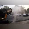 Delhi Fire Services starts spraying water to curb severe air pollution Anti-smog gun, air pollution, New Delhi