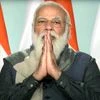 Prime Minister Narendra Modi greets during the Climate Adaptation summit in Netherlands via Video conferencing