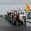 Tractors are seen during farmers' rally against the new farm laws at Mukarba Chowk near Singhu border in New Delhi Tractors are seen during farmers' rally against the new farm laws at Mukarba Chowk near Singhu border in New Delhi