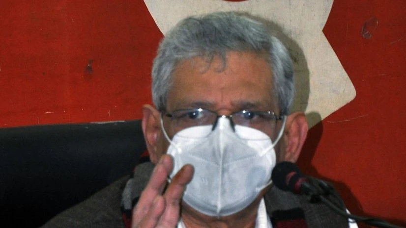 CPI(M) General Secretary Sitaram Yechury addresses a press conference CPI(M) General Secretary Sitaram Yechury addresses a press conference