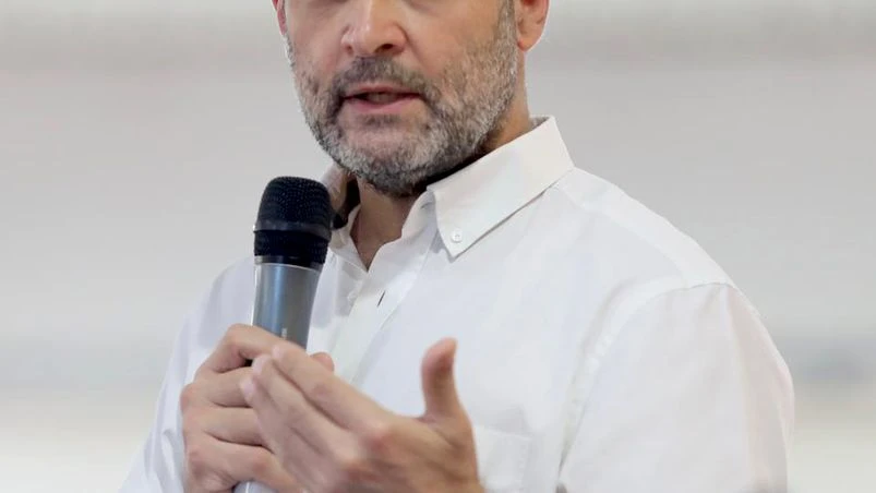 Congress leader Rahul Gandhi interacts with representatives of MSME at Suguna Auditorium, Nehru Nagar, in Kalapatti Congress leader Rahul Gandhi interacts with representatives of MSME at Suguna Auditorium, Nehru Nagar, in Kalapatti