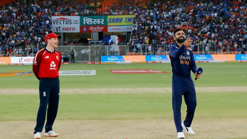 Virat Kohli, Eoin Morgan Virat Kohli, Eoin Morgan