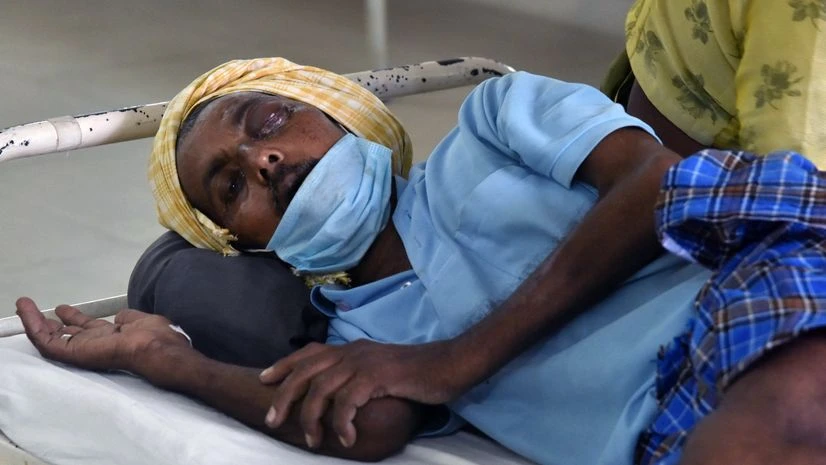 Black Fungus, Black Fungus patient Black Fungus patients undergoing treatment at Government ENT Hospital, Koti in Hyderabad on Thursday.