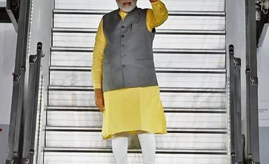 PM Modi interacts with children in Tokyo ahead of Quad summit tomorrow Prime Minister Narendra Modi departs for Japan, in New Delhi on Sunday. PM Modi will visit Tokyo, Japan from 23-24 May at the invitation of Japanese Prime Minister Fumio Kishida. (ANI Phot