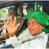 New Delhi: Former Haryana Chief Minister Om Prakash Chautala leaves after a hearing in the disproportionate assets (DA) case, in New Delhi, Thursday, May 26, 2022. (PTI Photo