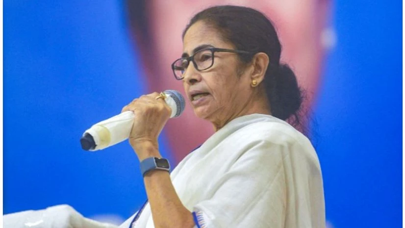 Mamata Banerjee MAY 26, 2022** Howrah: West Bengal Chief Minister Mamata Banerjee addresses a ceremony organised to award medals to security personnel, at Nabanna in Howrah. (PTI Photo)