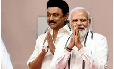 CM Stalin to take up power amendment Bill with PM Modi during meet MK Stalin ( L) Narendra Modi (R)