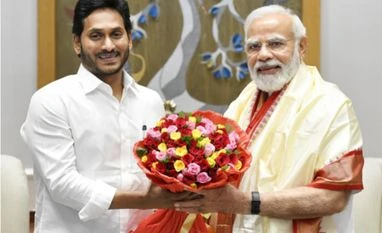 Boycotting inauguration not in true spirit of democracy: Andhra CM YS Jagan Mohan Reddy (L),Narendra Modi(R)