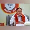 J.P. Nadda New Delhi: BJP National President J.P. Nadda during a meeting with envoys of 7 nations; Laos, Russia, Cuba, Tajikistan, Kyrgyzstan, Uzbekistan and Turkey, at party headquarters, in New Delhi, Saturday, June 4, 2022. (PTI Photo/Arun Sharma)(