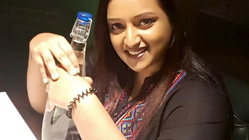 File photo of Swapna Suresh, ex-UAE consulate employee and state IT department consultant has emerged the alleged fulcrum of a gold smuggling case, in Kerala on Tuesday. File photo of Swapna Suresh, ex-UAE consulate employee and state IT department consultant has emerged the alleged fulcrum of a gold smuggling case, in Kerala on Tuesday.