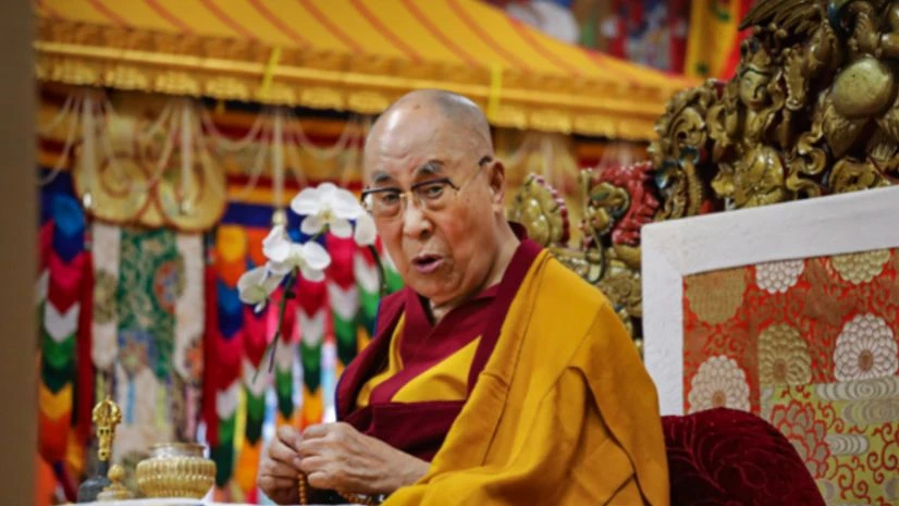 Dalai Lama Dharamsala: Tibetan spiritual leader the Dalai Lama during the annual ‘Mani Dhondrup’ prayers at the Tsuglagkhang temple, at McLeodganj near Dharamsala, Wednesday, June 8, 2022. (PTI Photo)(