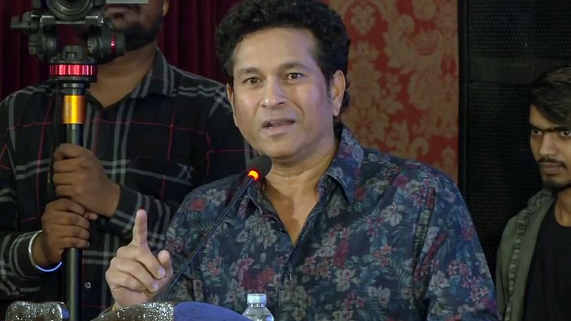 Sachin Tendulkar Former cricketer Sachin Tendulkar interacts with fans at the silver jubilee event celebrating his historic 'Desert Storm' innings in Sharjah against Australia on Apr 22, 1998, in Mumbai.