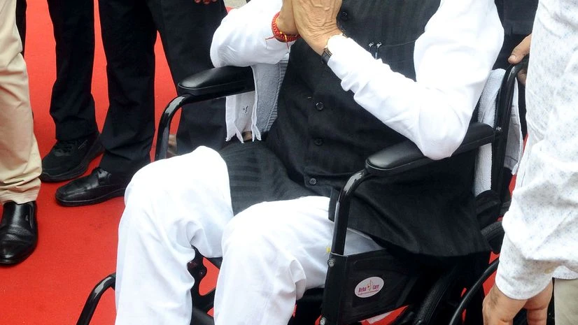 Rajasthan Chief Minister Ashok Gehlot at the foundation day program of new districts and divisions of Rajasthan, at Birla Auditorium in Jaipur on Monday. Rajasthan Chief Minister Ashok Gehlot at the foundation day program of new districts and divisions of Rajasthan, at Birla Auditorium in Jaipur on Monday.
