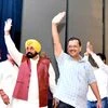 Delhi Chief Minister Arvind Kejriwal and Punjab CM Bhagwant Mann