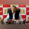 Gujarat Co-operative Milk Marketing Federation (GCMMF) Managing Director Jayen Mehta addresses the media ahead of Amul's  Golden Jubilee celebration at Narendra Modi Stadium, in Ahmedabad on Wednesday.